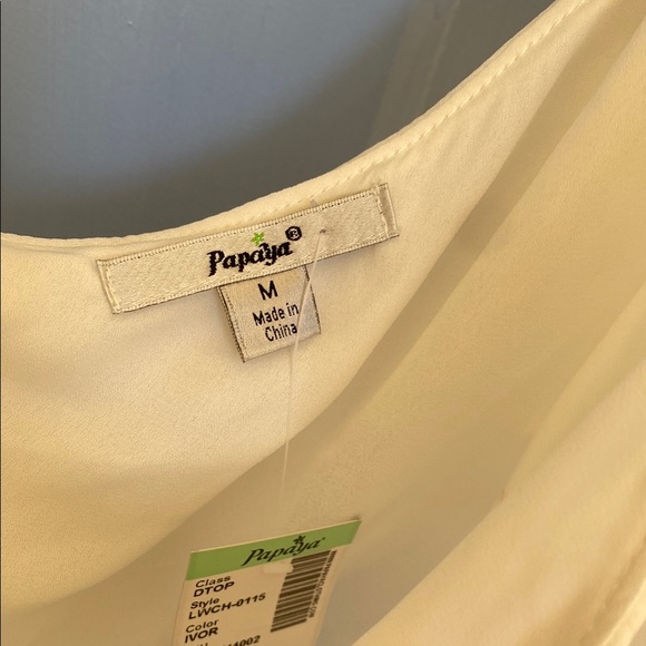 White Ruffled One-Shoulder Top - Picture 2 of 4